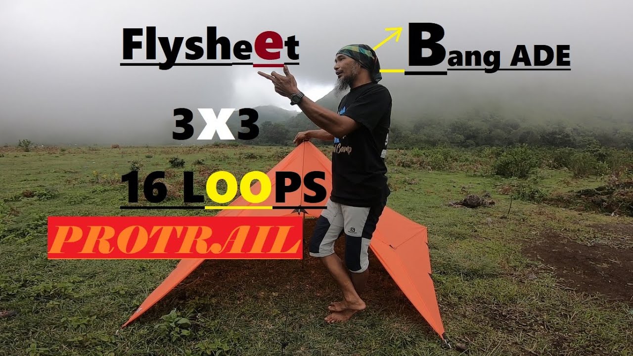 Set Up Tarp Tent | Flysheet 3x3 16 Loop | Model Protrail Tent | Tenda Anti Jomblo.