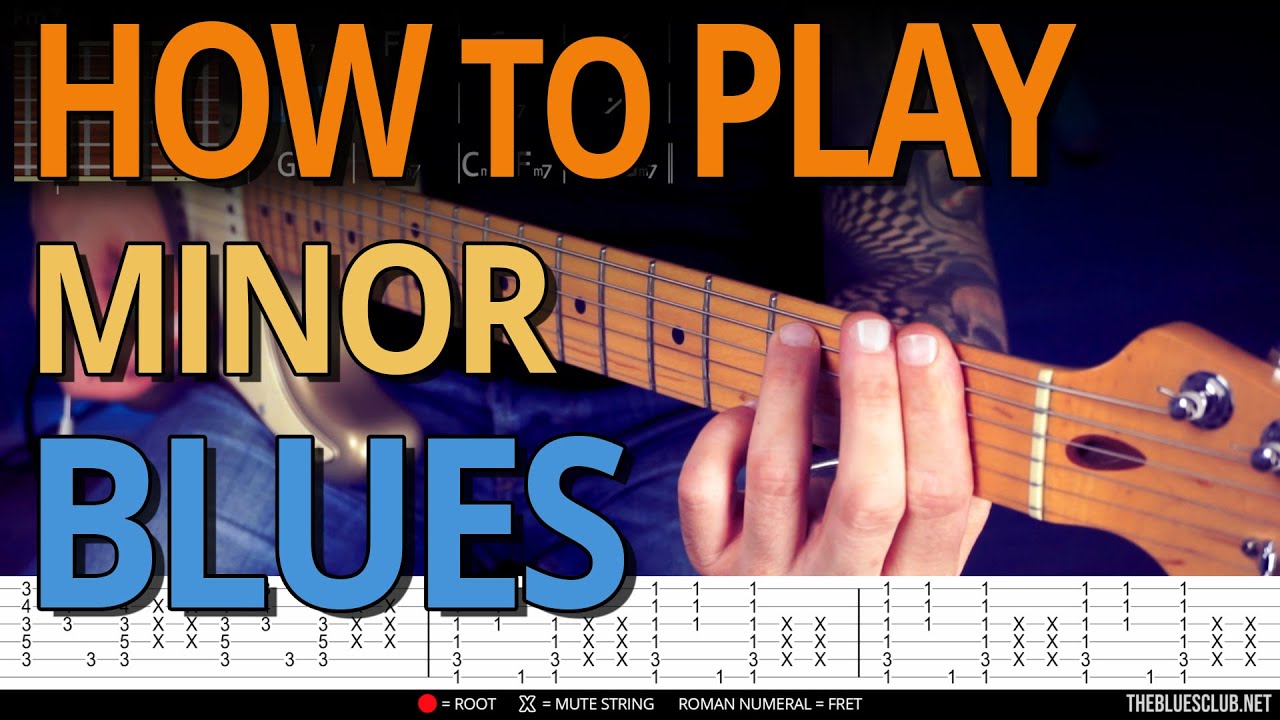 How To Play MINOR 7th CHORDS // Blues Guitar Lesson
