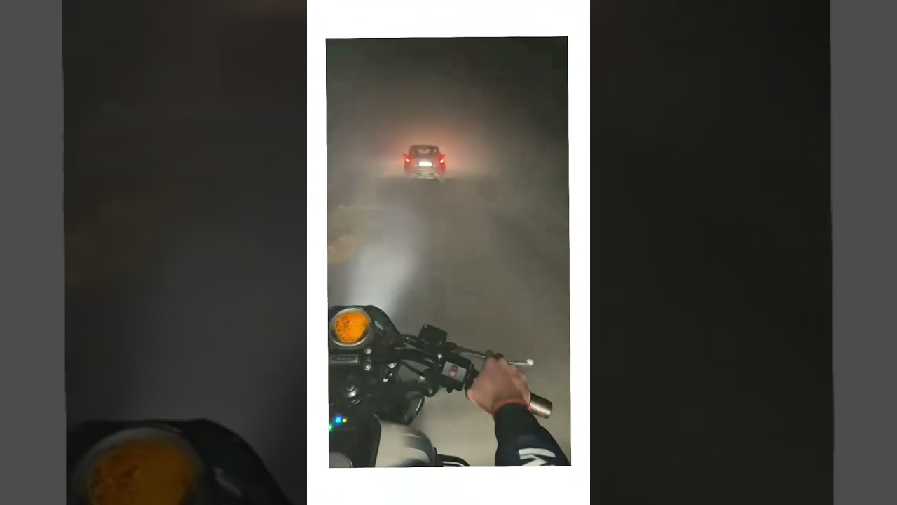 Dense fog ride in night ☺️ #biker #india #fog #winter #foggy #spn #spnbiker #ytshorts #foryou