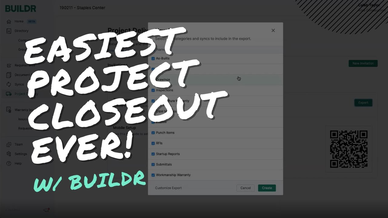 Faster Project Closeout with Buildr | Groundbreak 2020