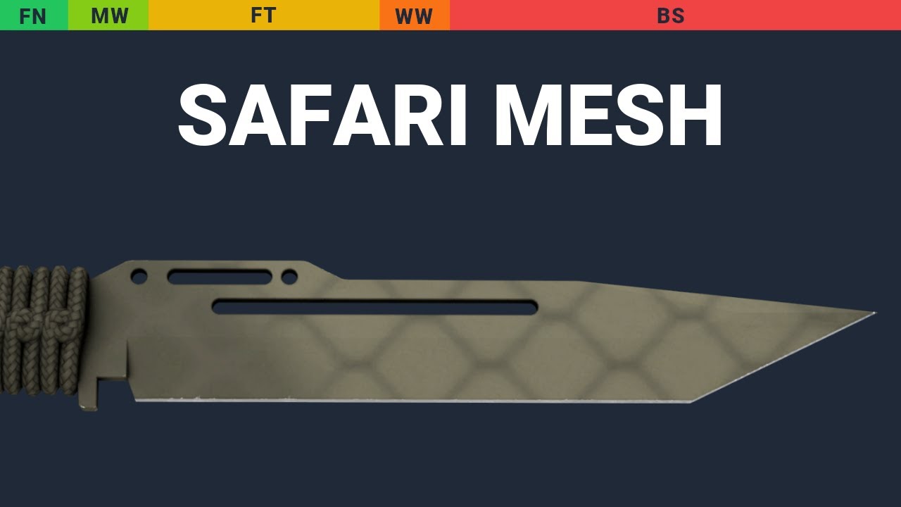Paracord Knife Safari Mesh - Skin Float And Wear Preview
