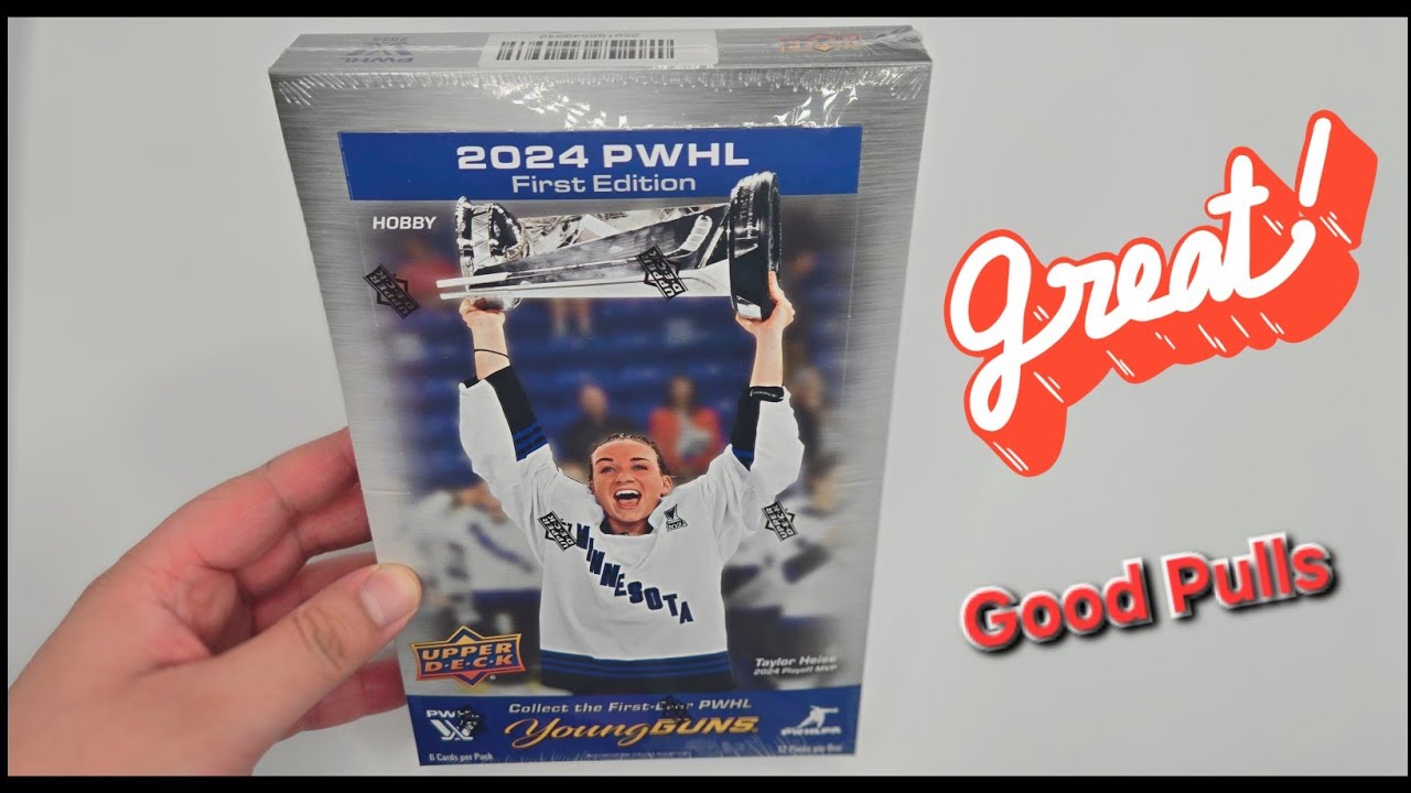 1st Ever!! Women's Hockey Cards 2024-25 Upper Deck PWHL Hockey Hobby Box