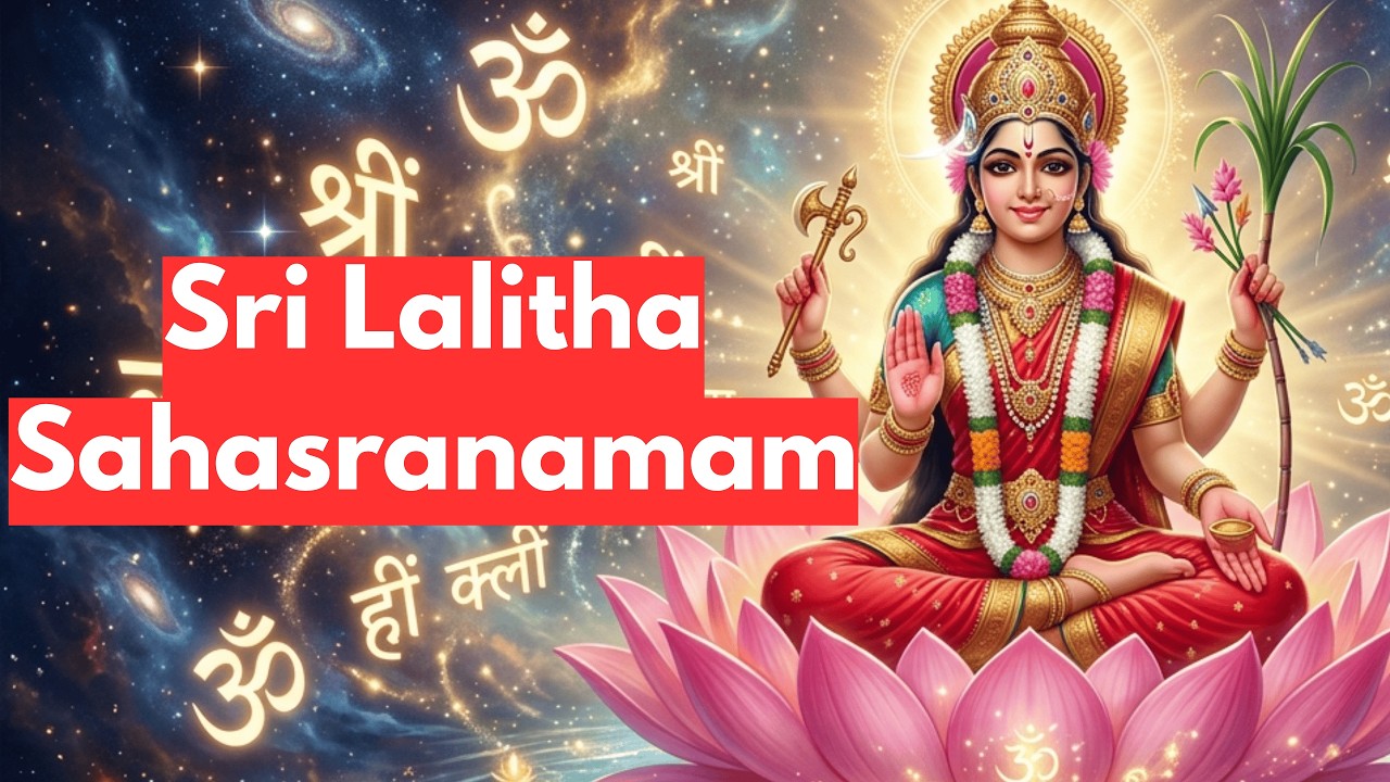 Sri Lalitha Sahasranamam  | Lalita Stotram | Full Chanting | Remove Negativity & Attract Blessings ✨