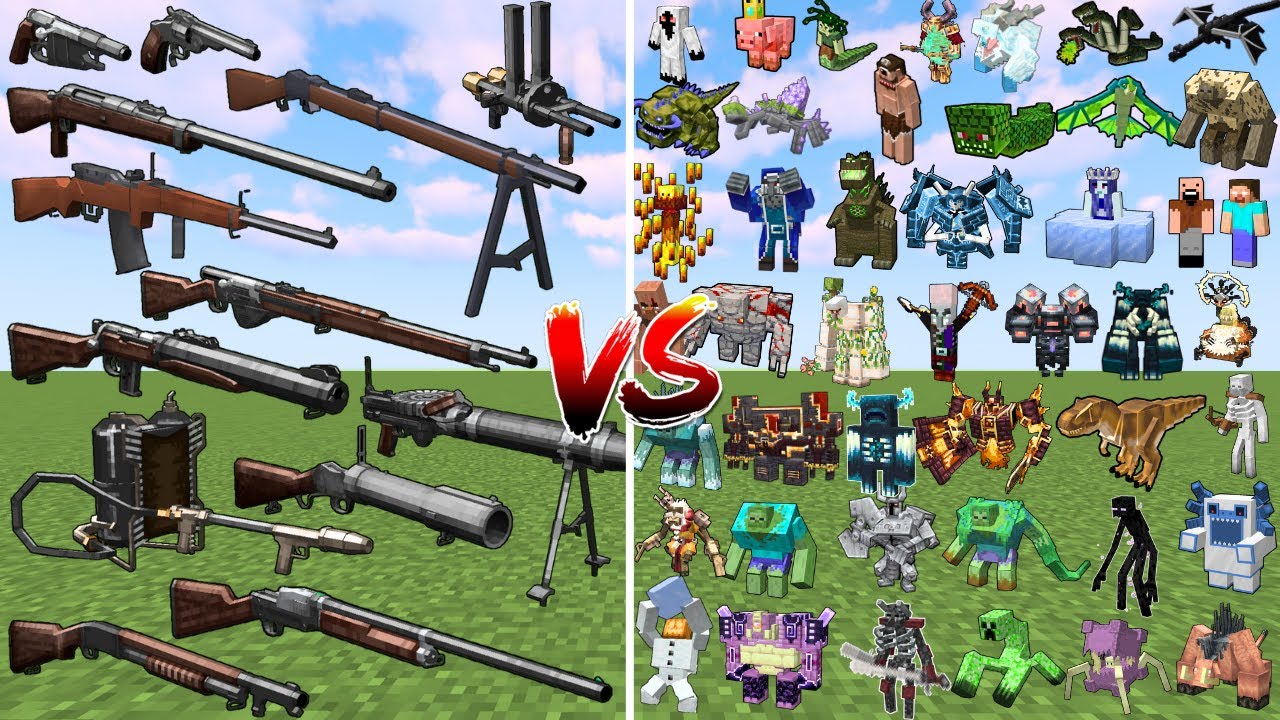 What TaCZ Apocalypse Gun can Defeat the Most Minecraft Bosses in a Row?