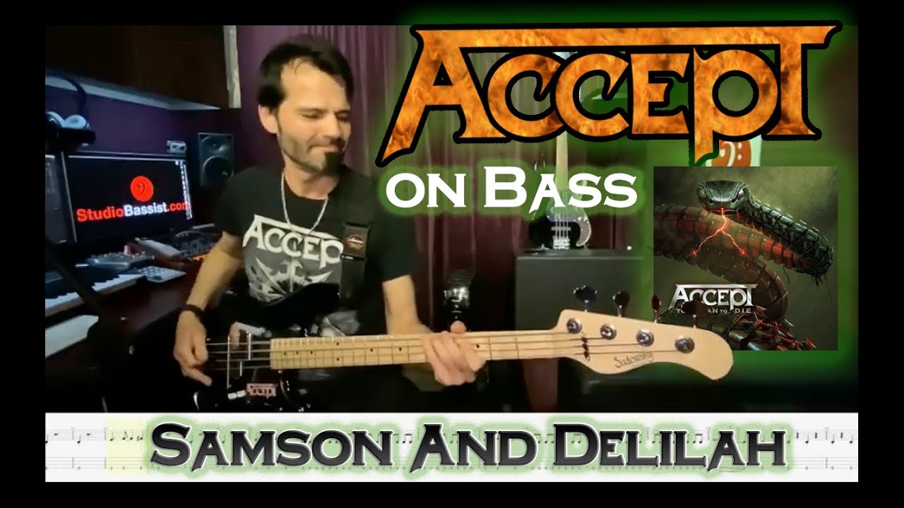 ACCEPT – Samson And Delilah – Bass Play-Along Video by Martin Motnik