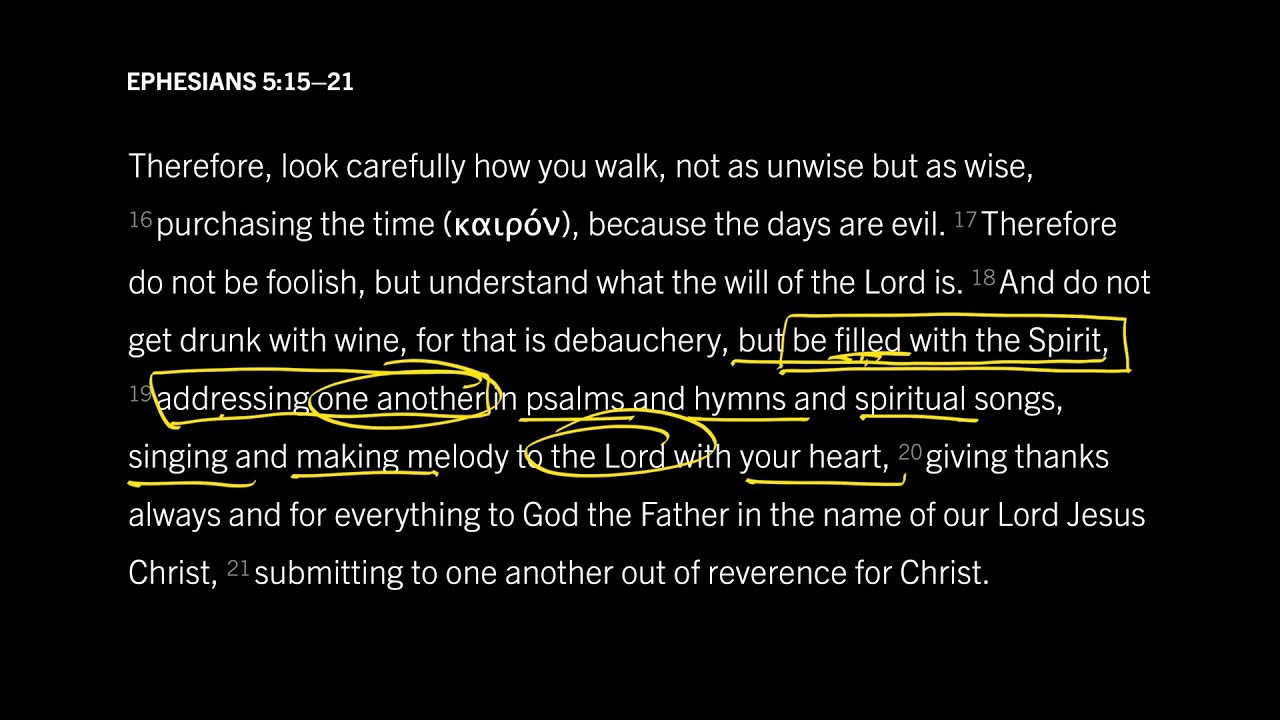 How to Be Filled with the Holy Spirit: Ephesians 5:15&ndash;21, Part 6