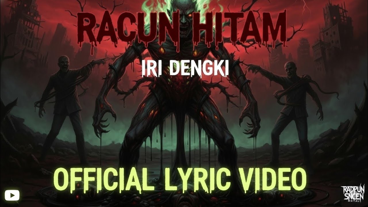 Rock metal | Iri Dengki (RACUN HITAM) Official lyric Video