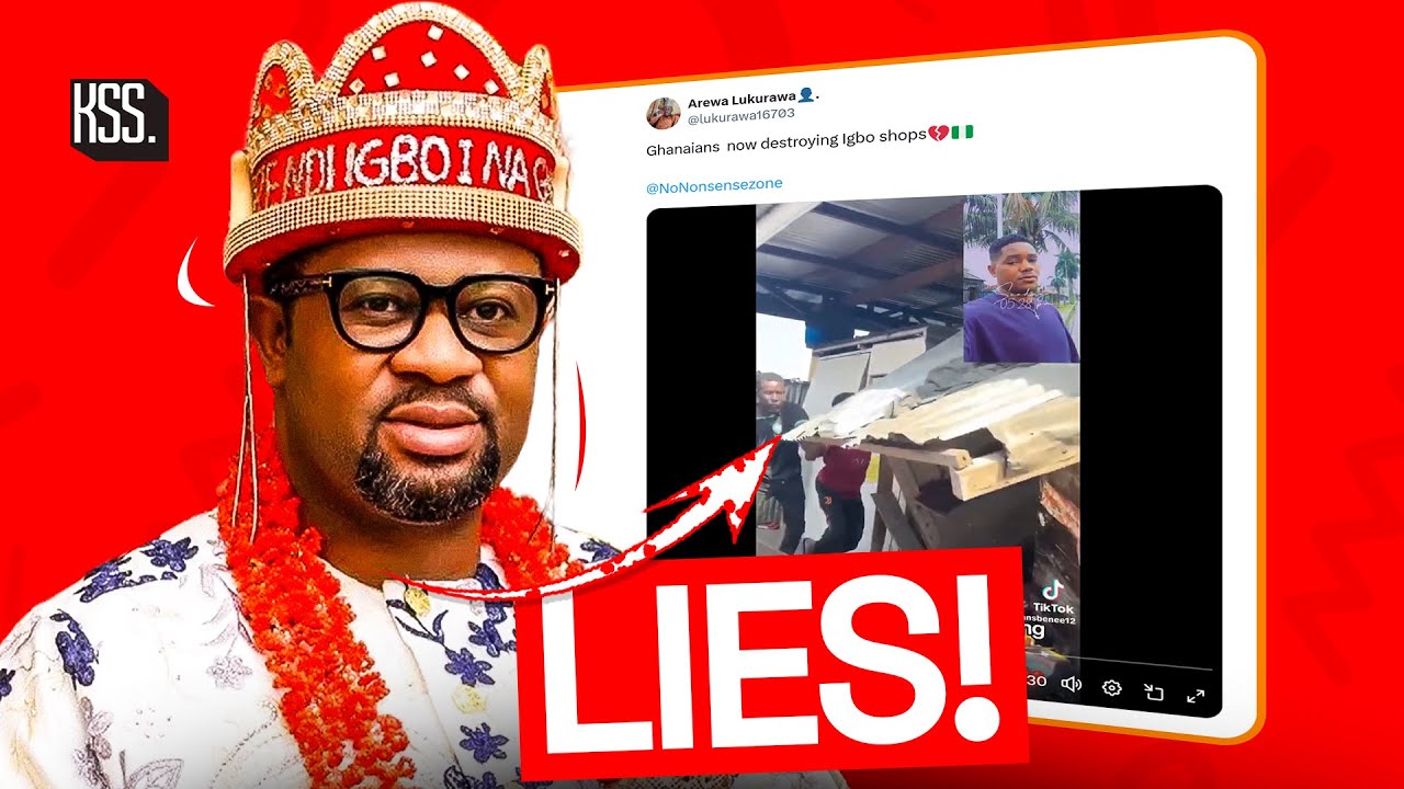 No! Ghanaians Did Not Destroy Igbo Shops!