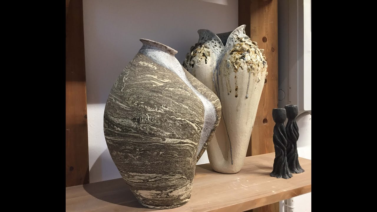 Anna Karountzou, ceramic artist, in her studio