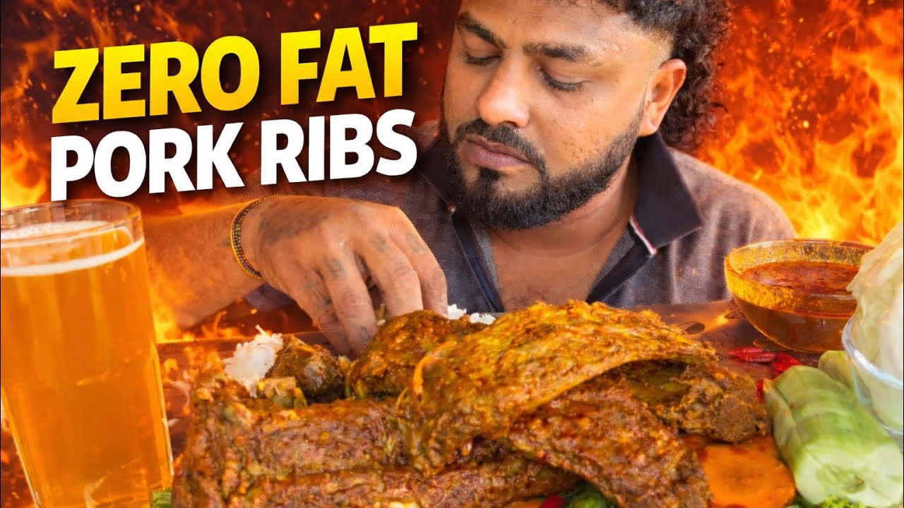Zero Fat Pork Ribs Mukbang | Simple, Juicy & Delicious 🥩🤤