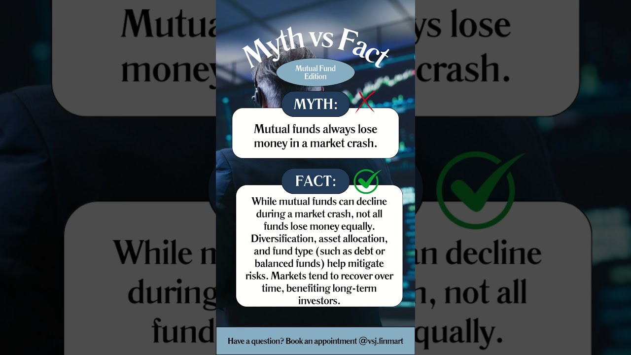 Do Mutual Funds Always Lose Money in a Market Crash? 📉 | Investment Myths Busted! #MutualFundMyths