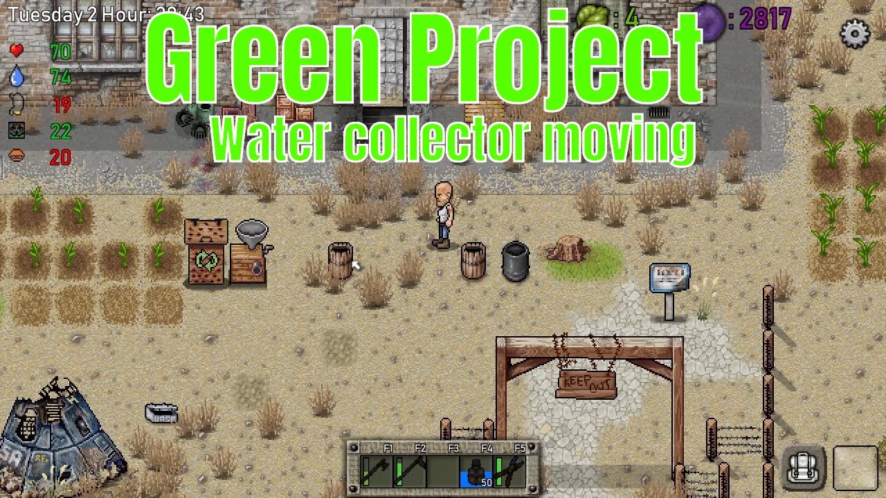 Green project moving the water collector