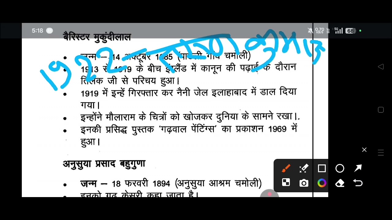 उत्तराखंड के महान् व्यक्तित्व पार्ट 2#uttarakhandgs #gk #generalknowledge #महान् व्यक्तित्व#यूट्यूब 