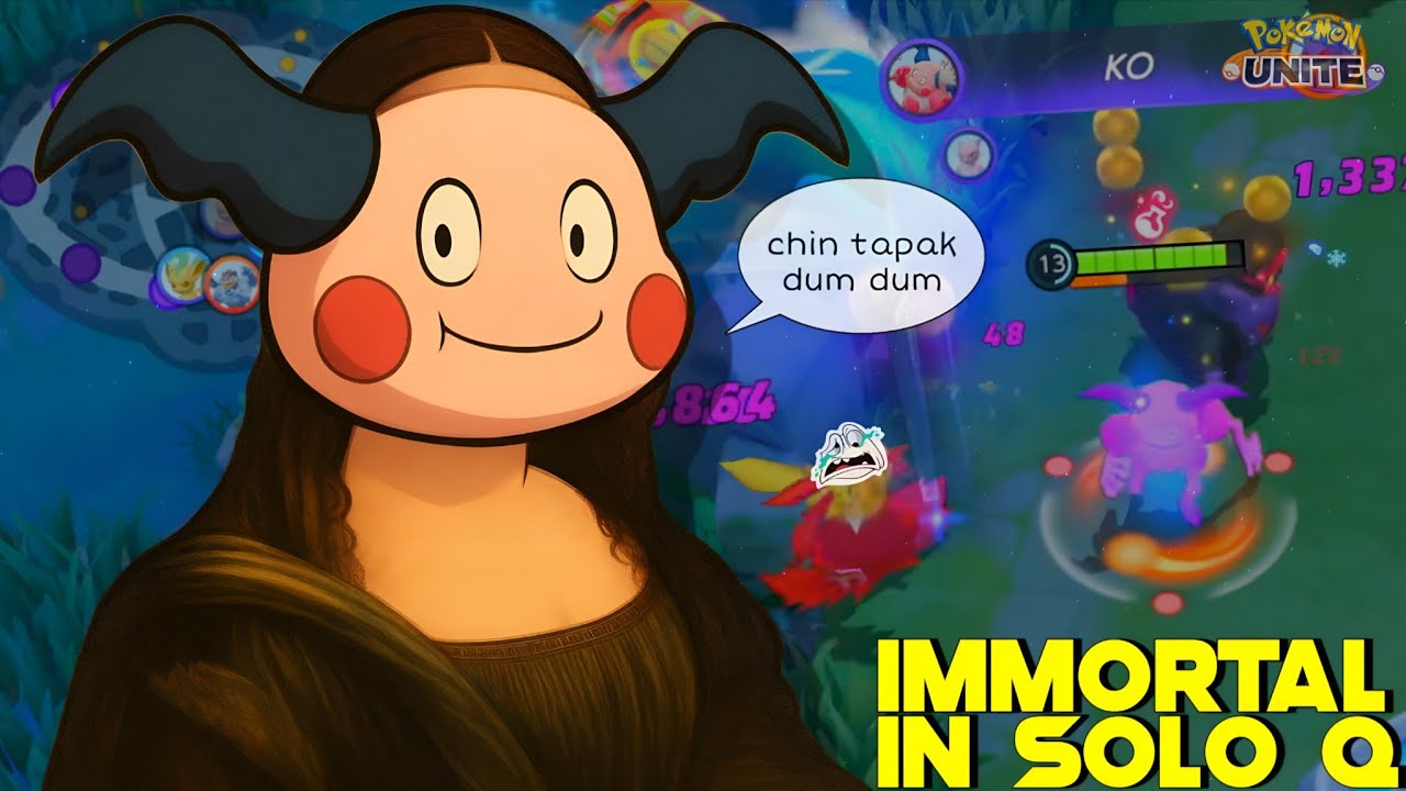 MR MIME BECOMES INSANELY IMMORTAL IN SOLO QUEUE 😎 | POKEMON UNITE