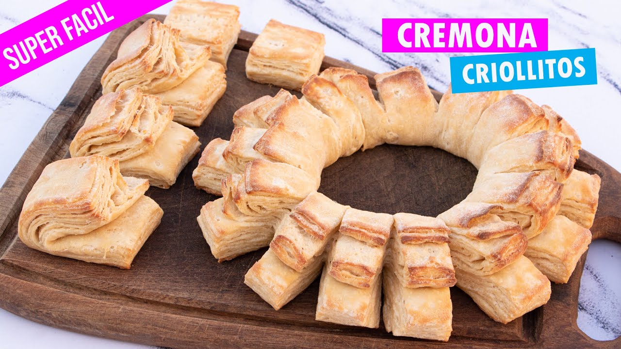 CREMONA, LIBRITOS Y CRIOLLITOS | Masa tierna y crocante | Hojaldre rápido y fácil