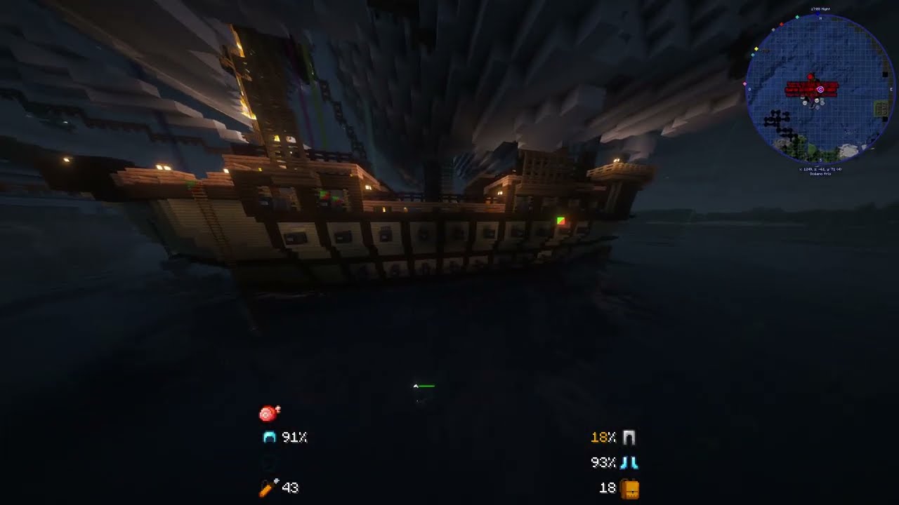 Minecraft solitario / El gale&oacute;n