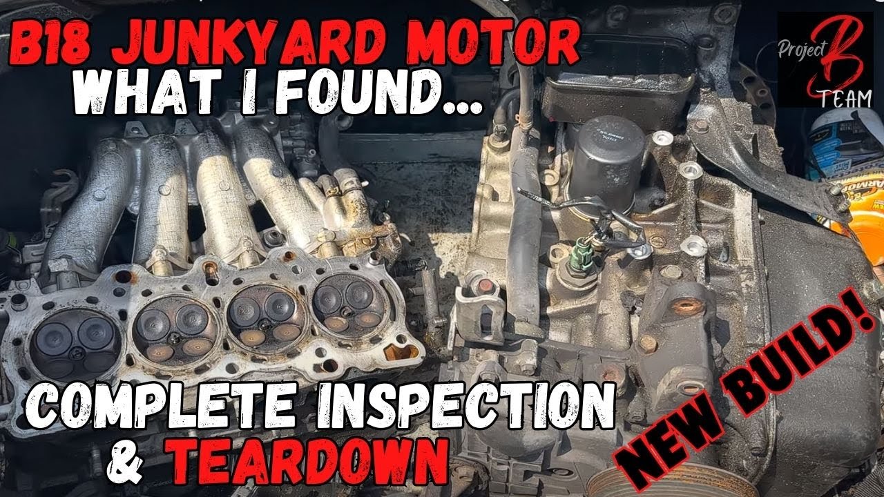 JUNKYARD Integra B18 Engine TEARDOWN