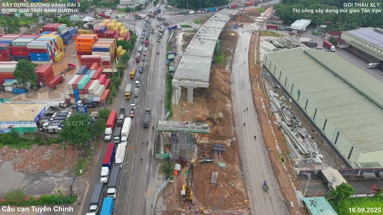 Đường Vành Đai 3 đoạn qua tỉnh Bình Dương - Gói thầu XL1 - Ngày 16.09.2025