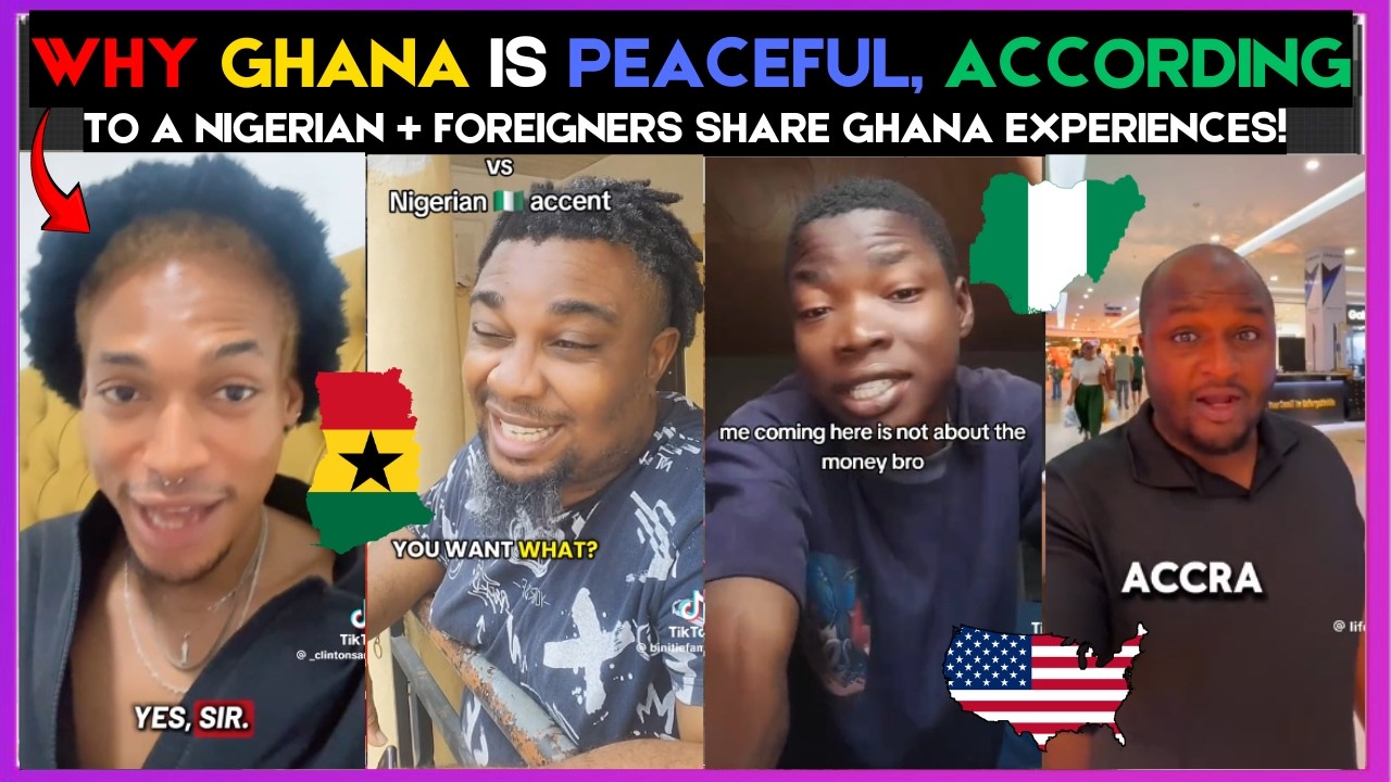 🇬🇭🇳🇬 WHY GHANA IS PEACEFUL, ACCORDING TO A NIGERIAN + FOREIGNERS  SHARE GHANA EXPERIENCES | KammaDyn