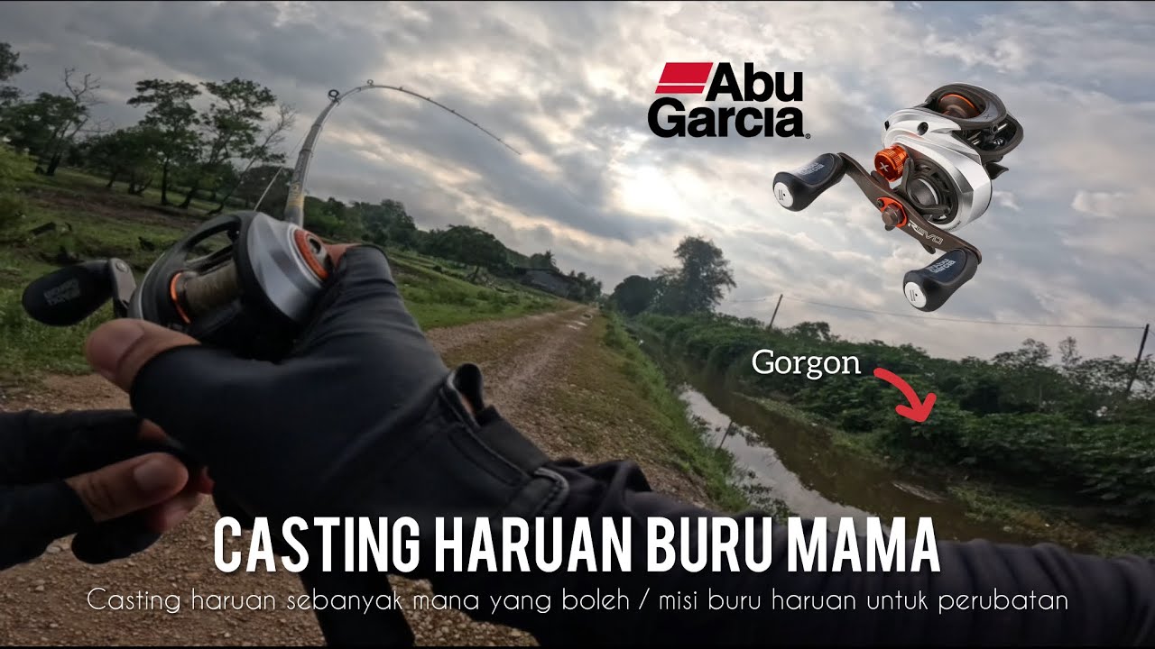 CASTING HARUAN HARI CUTI / STRIKE MANCING HARUAN / ROD ABU GARCIA 6-12LB / ABU GARCIA REVO 5 X
