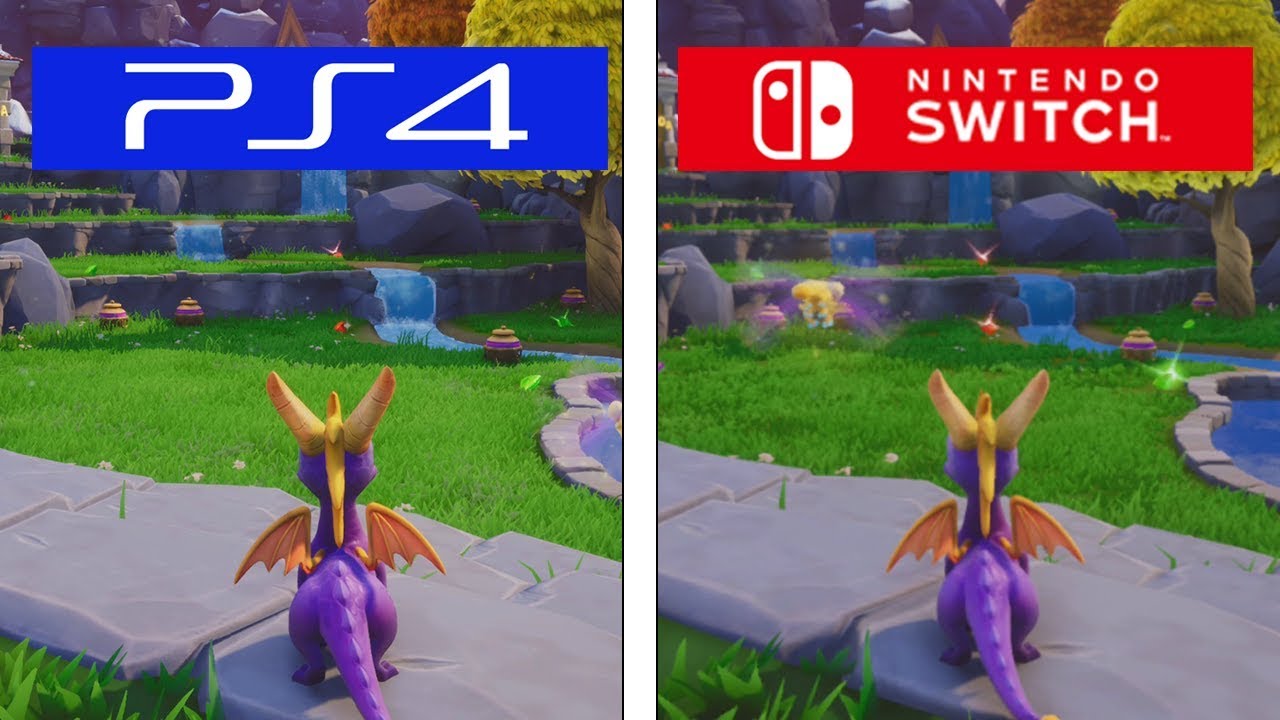 Spyro Trilogy | PS4 vs Switch | Graphics & Framerate Test Comparison