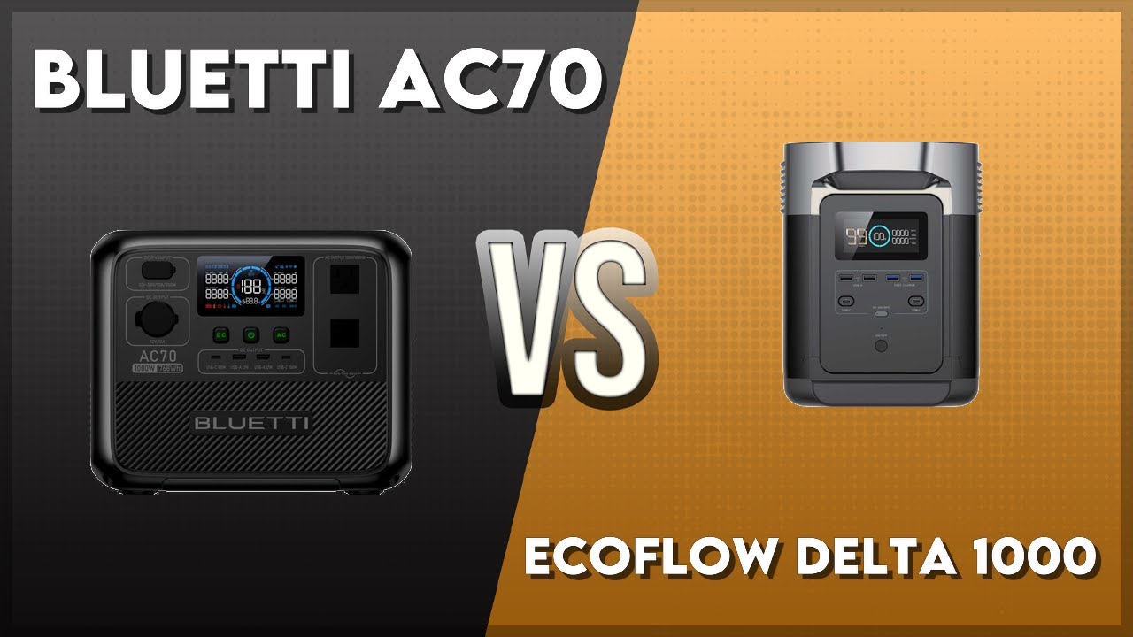 Bluetti AC70 vs EcoFlow Delta 1000 Technical Comparison