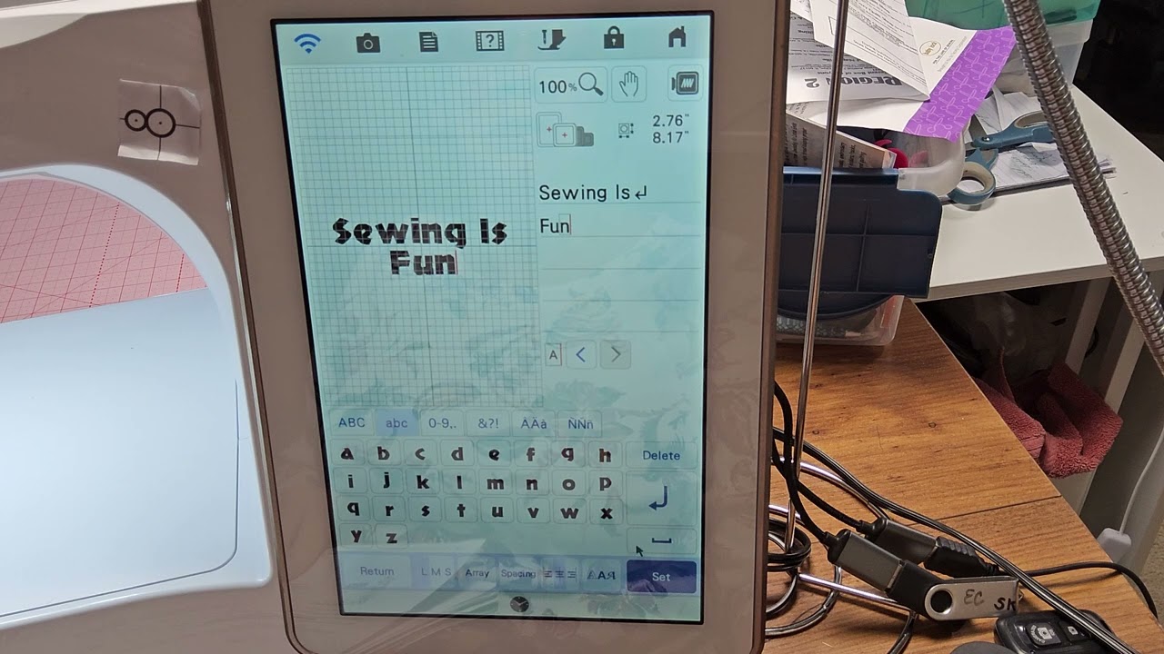 Babylock  Solaris 3 (Vision) Journey - How To - Let's go over Lettering keys in Embroidery
