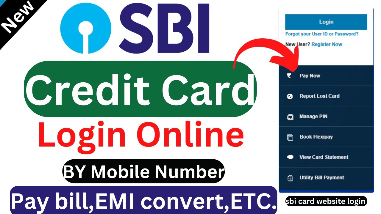 How to login SBI credit Card by mobile number | SBI credit card login solution | New Video
