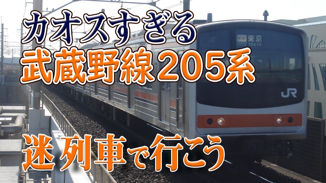 【迷列車で行こう】#38 武蔵野線205系 (205系5000番台・0番台) 多種多様な武蔵野線の主力だった車両たちのカオスっぷり