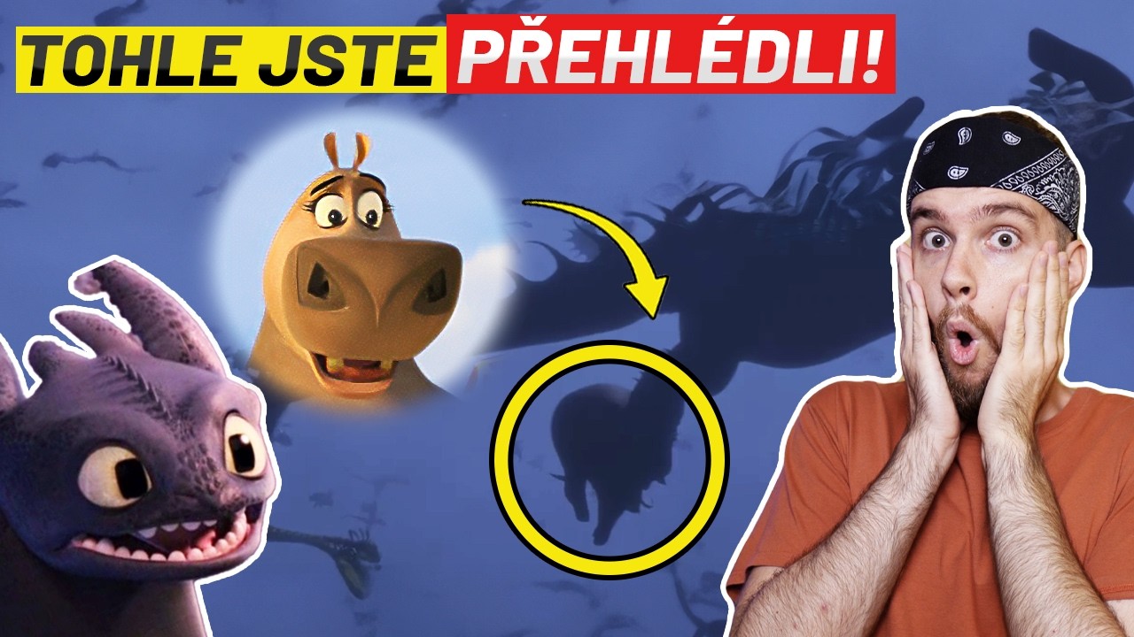 CO Vám Uteklo v Animácích! | Úžasňákovi, Madagaskar, Jak vycvičit draka