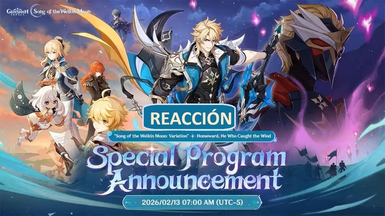 VARIACIÓN DE LOS INICIOS Y CACERÍA DEL VIENTO | REACCIÓN AL LIVESTREAM DE GENSHIN IMPACT 13-2-2026