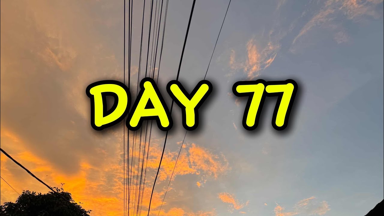 DAY 77! PUASA DAY 28!! 45X PUSH UP, SQUAT, 10 KM RUN!!