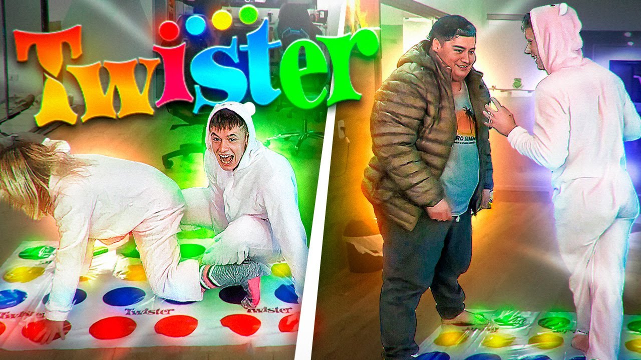 JUGANDO AL TWISTER CON TULI, MANZANA Y ZOTO 🔴🔵🟡🟢