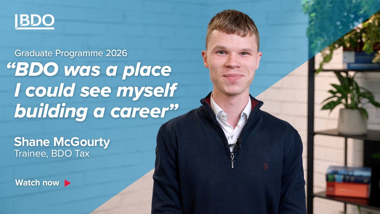 Shane McGourty | BDO Ireland Graduate