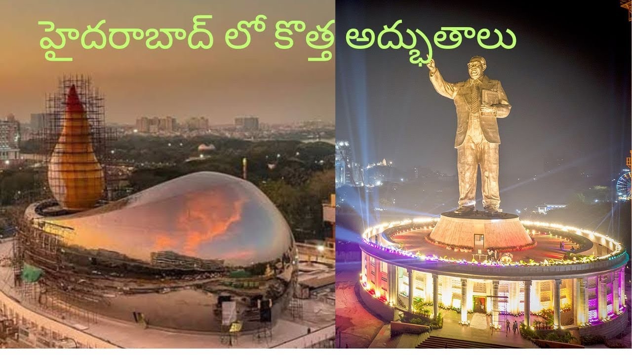 125 feet Ambedkar statue ,Smaraka chihnam Hyderabad #visit #Ambedkar #babasaheb #hyderabadadbhuthalu
