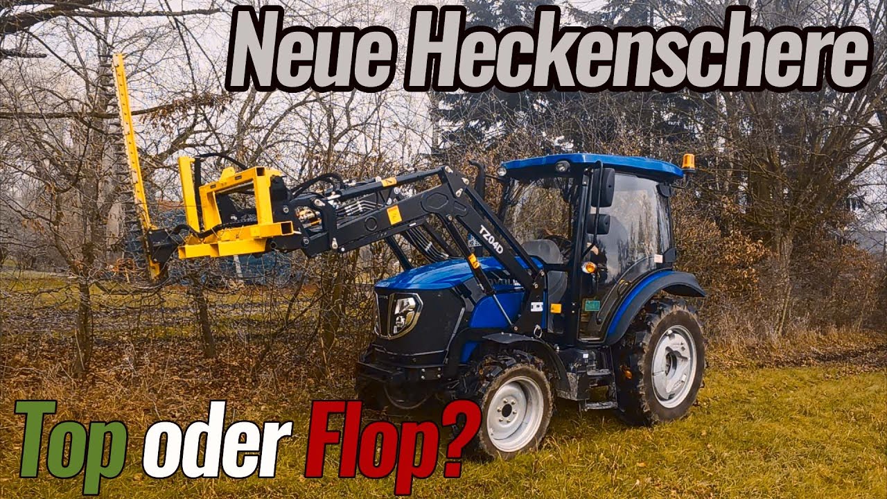 Neue hydraulische Heckenschere am Lovol M504 Frontlader | Top oder Flop? @Forstwerkzeuge Donhauser
