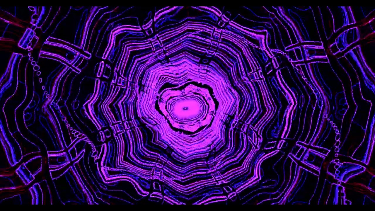 10 hours Neon Tunnel Screensaver Windows 11 4K UHD 60fps VJ Loop Visual Background