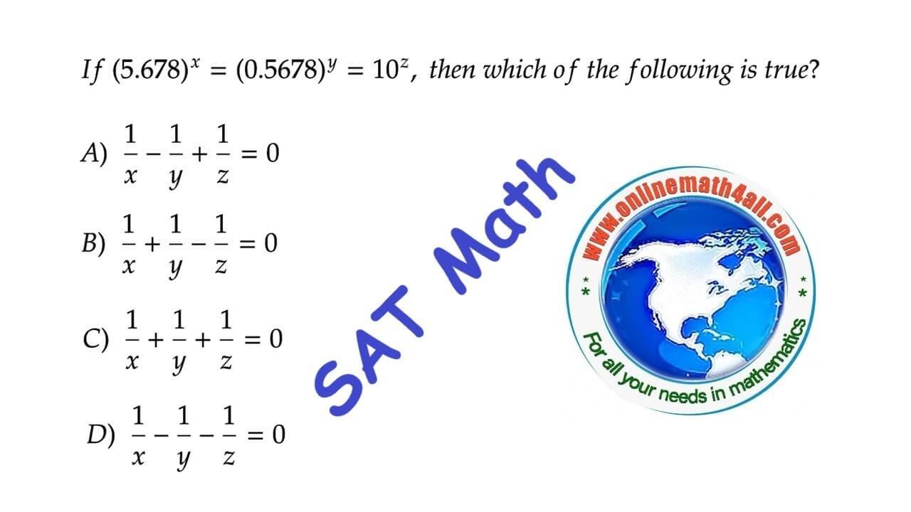 The SAT Math - A Tricky Problem on Exponents