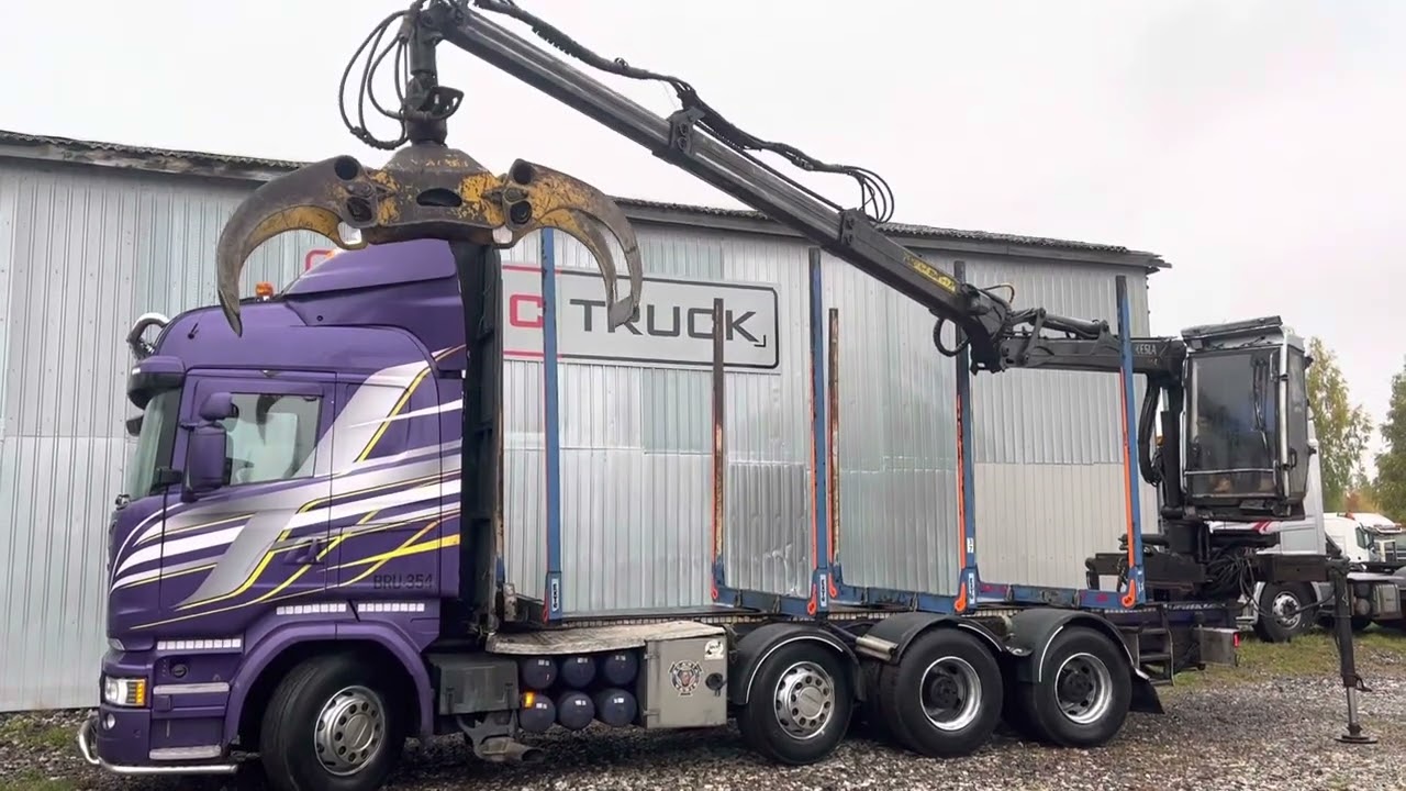 Scania R730, 2015, 8x4, timber truck