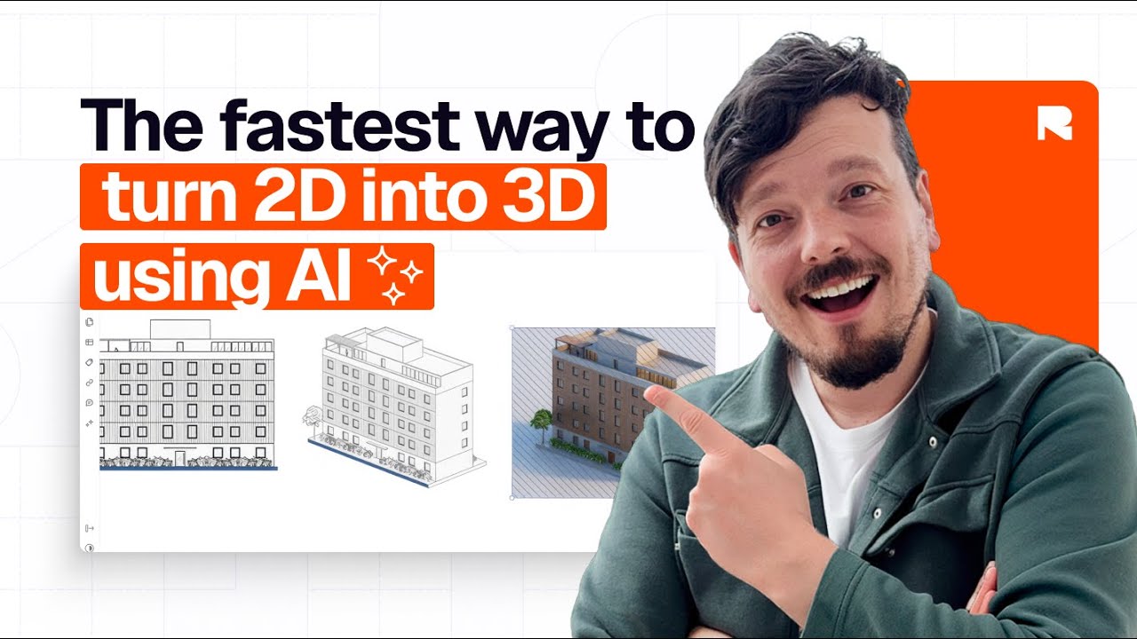 Самый быстрый способ превратить 2D-планы этажей в 3D-виды с помощью ИИ