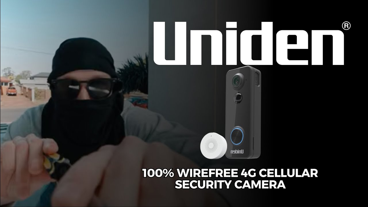 100% Wirefree Doorbell with Fisheye Lens By |  Uniden&reg; Australia