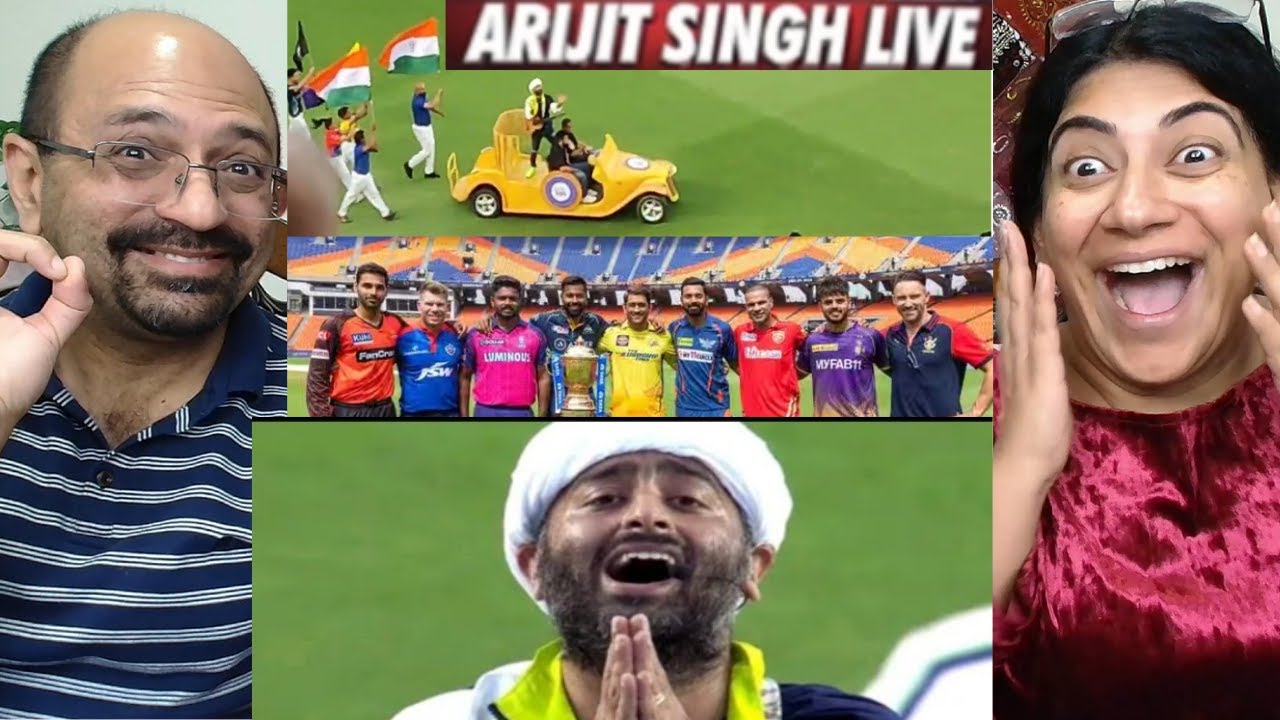 Arijit Singh Live - IPL 2023 - Narendra Modi Stadium -Indian Americans Reaction ! 😲🚩