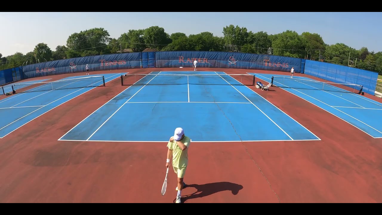 UTR 7 vs UTR 4 USTA Level 6 College of DuPage Men's Open Singles Tournament 2nd Round Uncut