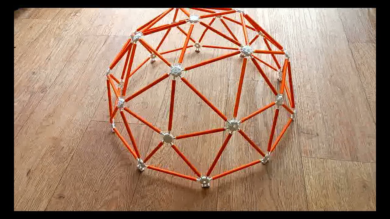 Build with Hubs 2v Model Geodesic Dome Kit Build and Review
