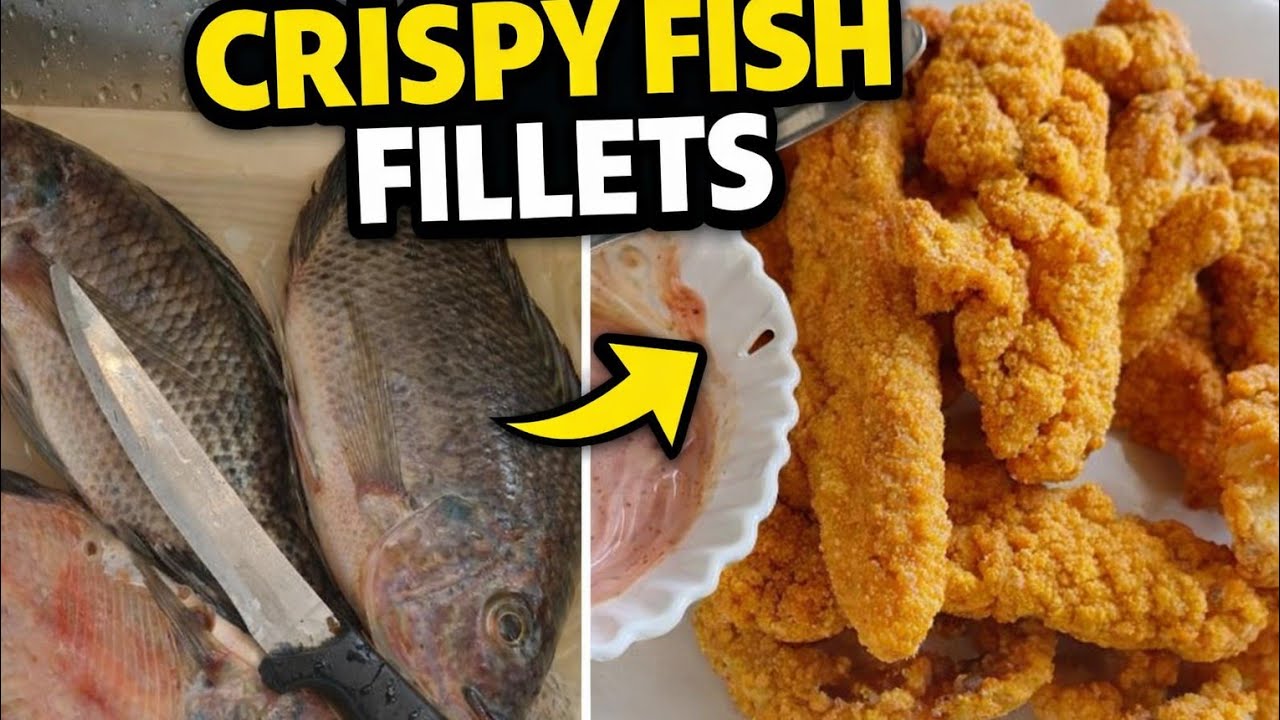 Crispy Fish Fillets From Scratch | From Whole Fish to Golden Crunch 😋