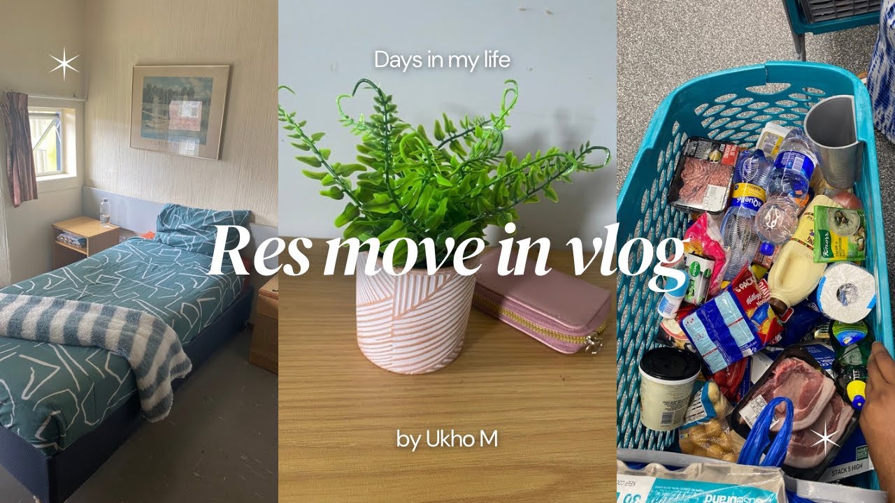 NMU Res Move In Vlog, back to uni, packing , cleaning , grocery shopping and more