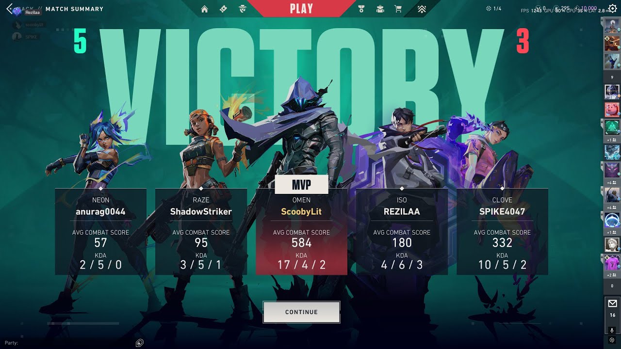 Plat today????  Day 08/?? Competitive Valorant Live!!!