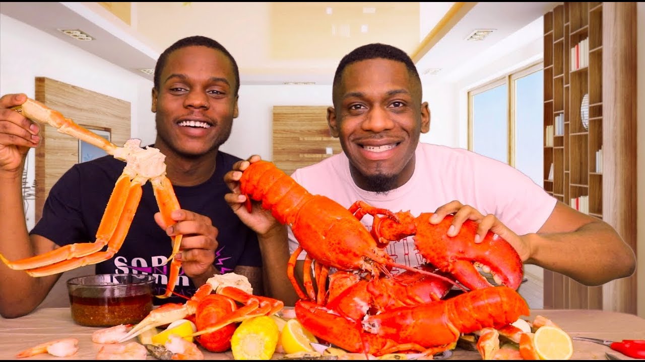 20K GIANT WHOLE LOBSTERS MUKBANG W/ MY BOYFRIEND