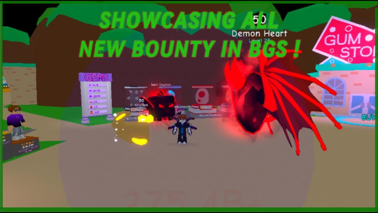 SHOWCASING ALL THE NEW BOUNTY PETS IN BGS !