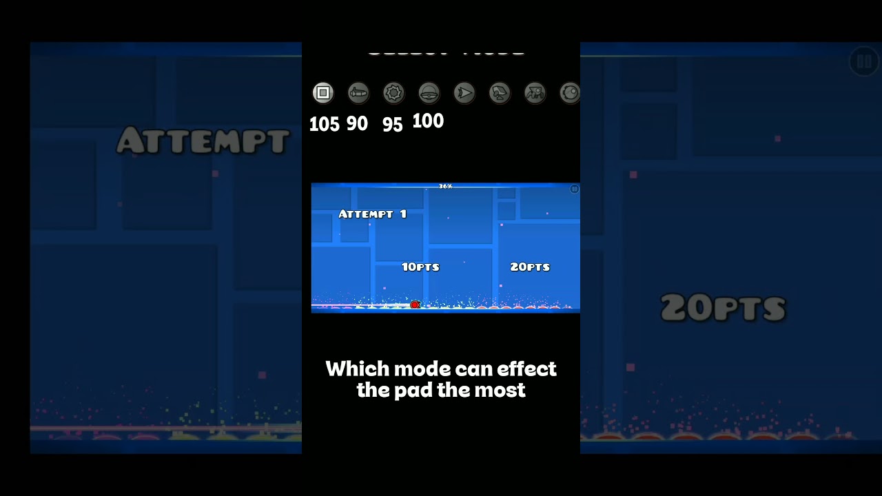 Which mode can effect the jump pads the most? #objectshow #geometrydash #objectshow